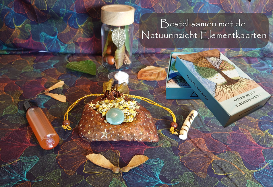 6 - Mabon Heksengeld Ritueel pakket + Natuurinzicht Elementkaarten