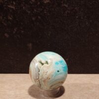 Maanbol van Caribbean Blue Aragoniet