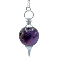 Amethist Pendel met Chakra-ketting